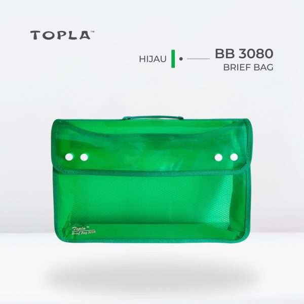 Brief Bag BB 3080 F4 - Hijau | Map Dokumen by Topla