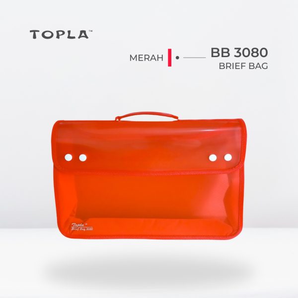 Brief Bag BB 3080 F4 - Merah | Map Dokumen by Topla