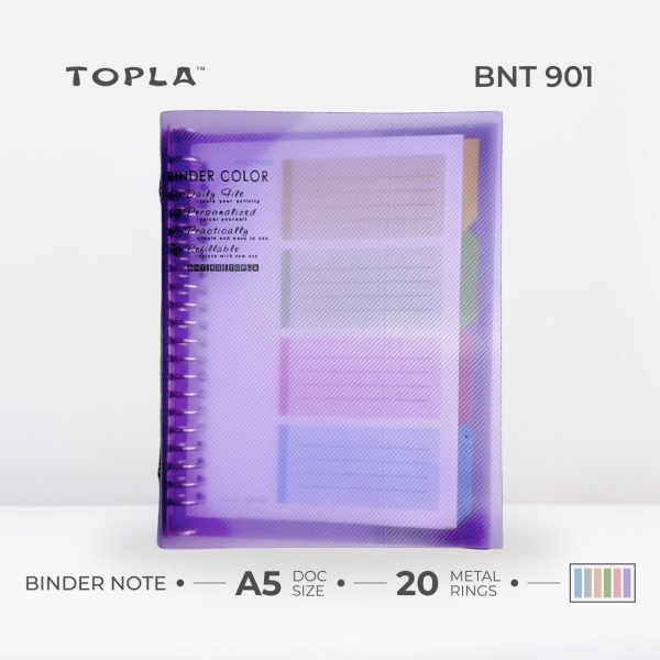 Binder Note BNT 901 A5 | Binder Notebook by Topla