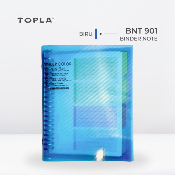 Binder Note BNT 901 A5 - Biru | Binder Notebook by Topla