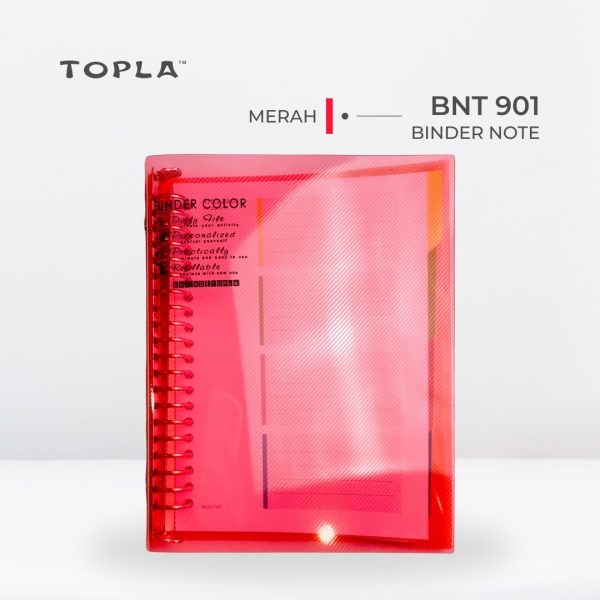 Binder Note BNT 901 A5 - Merah | Binder Notebook by Topla