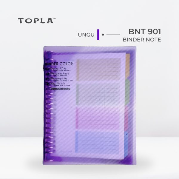 Binder Note BNT 901 A5 - Ungu | Binder Notebook by Topla