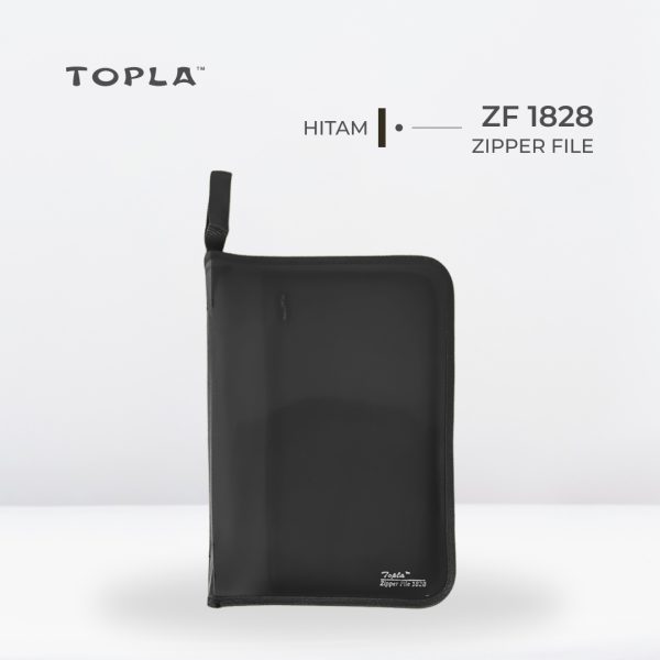 Zipper File ZF 1828 F4 - Hitam | Map Dokumen by Topla