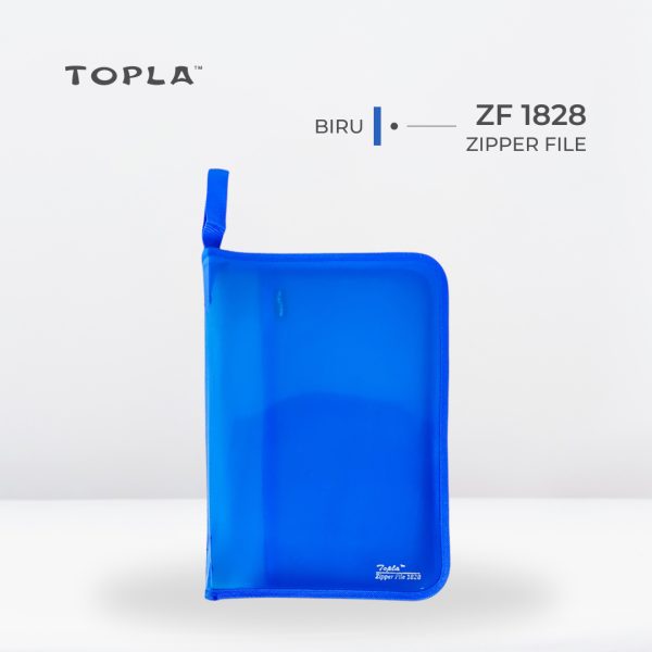 Zipper File ZF 1828 F4 - Biru | Map Dokumen by Topla