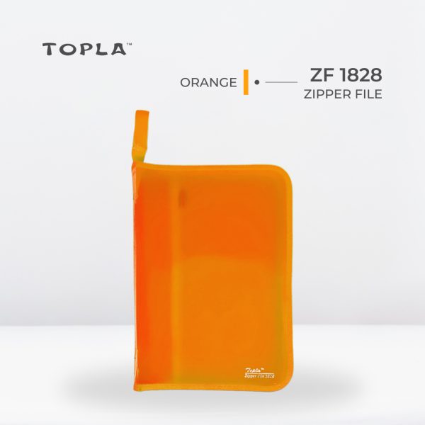 Zipper File ZF 1828 F4 - Orange | Map Dokumen by Topla