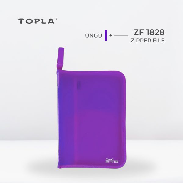 Zipper File ZF 1828 F4 - Ungu | Map Dokumen by Topla