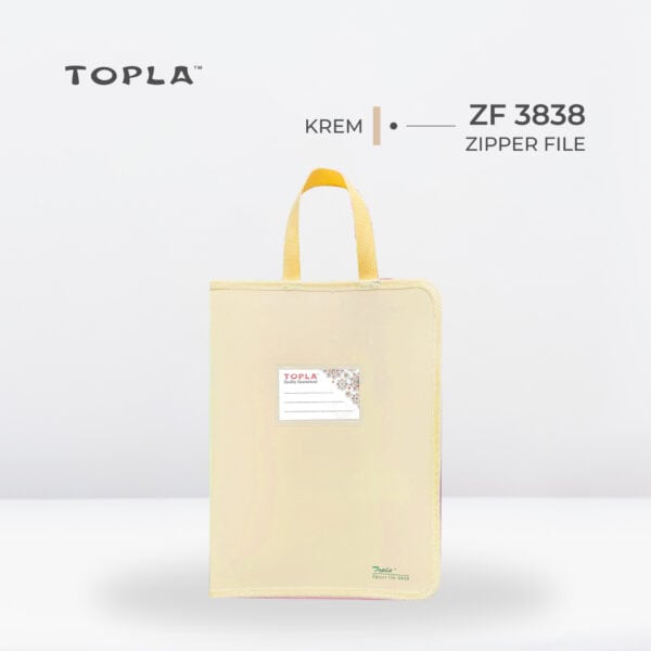 Zipper File ZF 3838 A4 - Krem | Map Dokumen by Topla