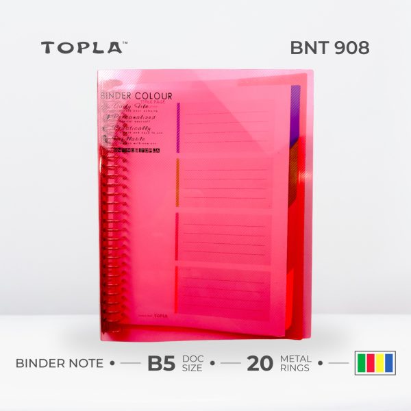 Binder Note BNT 908 B5 | Binder Notebook by Topla