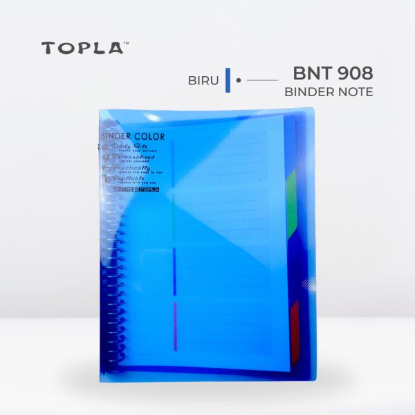 Binder Note BNT 908 B5 - Biru | Binder Notebook by Topla