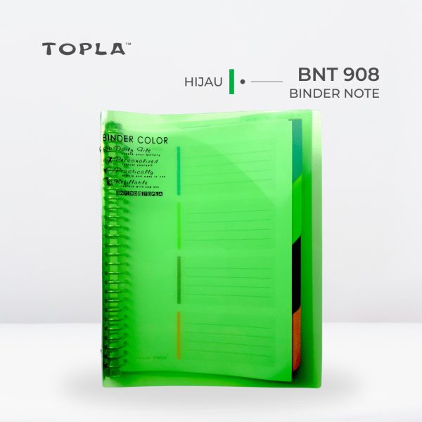 Binder Note BNT 908 B5 - Hijau | Binder Notebook by Topla