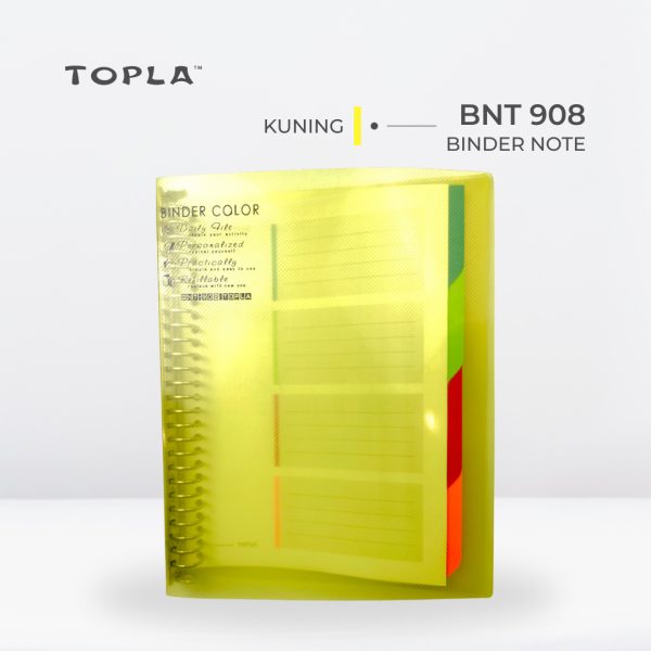 Binder Note BNT 908 B5 - Kuning | Binder Notebook by Topla