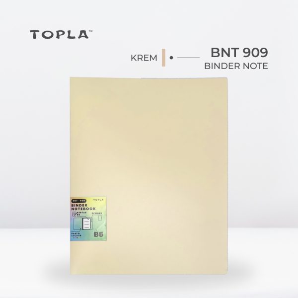 Binder Note BNT 909 B5 - Krem | Binder Notebook by Topla