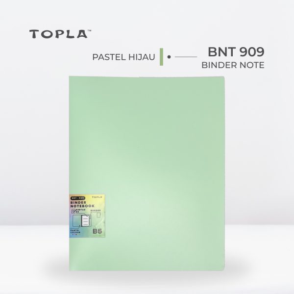 Binder Note BNT 909 B5 - Pastel Hijau | Binder Notebook by Topla