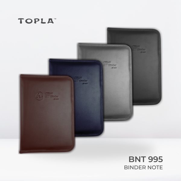 Binder Note Zipper Kulit BNT 995 A5 | Binder Notebook by Topla